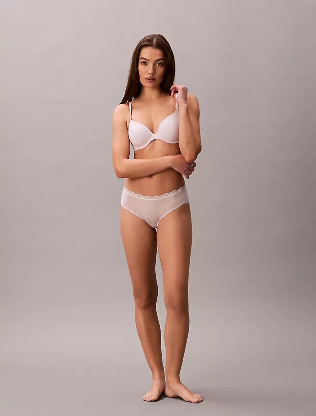 Hipster in microfibra elasticizzata con pizzo, confezione da 3 Hipster in microfibra elasticizzata con pizzo, confezione da 3