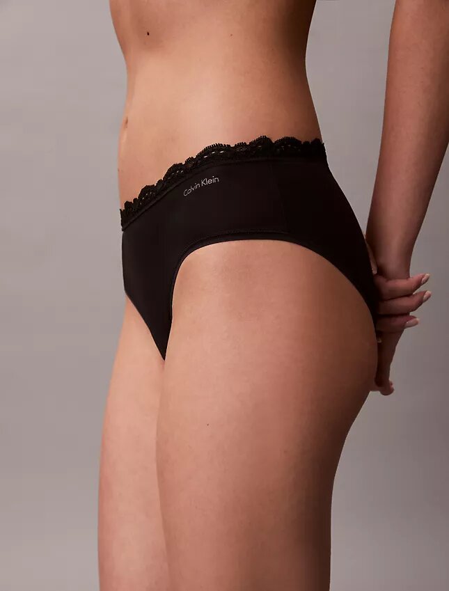 Hipster in microfibra elasticizzata con pizzo, confezione da 3 Hipster in microfibra elasticizzata con pizzo, confezione da 3