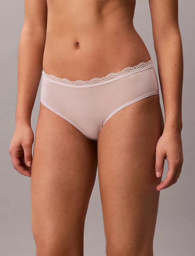 Hipster in microfibra elasticizzata con pizzo, confezione da 3 Hipster in microfibra elasticizzata con pizzo, confezione da 3