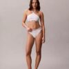 Icon Bralette halter in cotone e Modal Unlined senza imbottitura