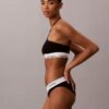 Icon Bralette halter in cotone e Modal Unlined senza imbottitura