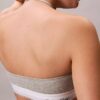Icon Bralette halter in cotone e Modal Unlined senza imbottitura