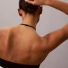 Icon Bralette halter in cotone e Modal Unlined senza imbottitura