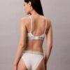 Icon Bralette triangolare a righe in cotone e Modal, leggermente foderata