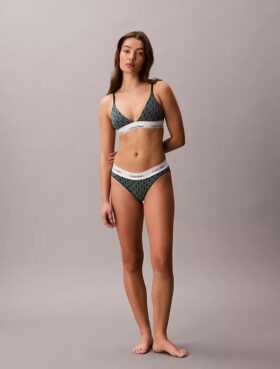 Icon Bralette triangolare in cotone e Modal con leggera fodera