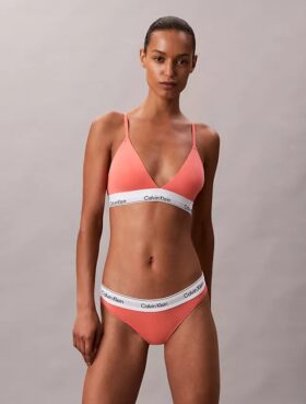 Icon Bralette triangolare in cotone e Modal con leggera fodera