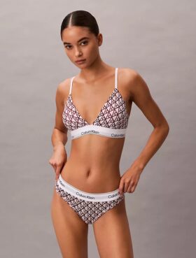 Icon Bralette triangolare in cotone e Modal con leggera fodera