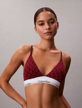 Icon Bralette triangolare in cotone e Modal con leggera fodera