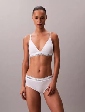 Icon Bralette triangolare in cotone e Modal con leggera fodera