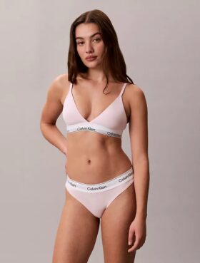 Icon Bralette triangolare in cotone e Modal con leggera fodera