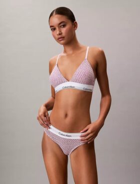 Icon Bralette triangolare in cotone e Modal con leggera fodera