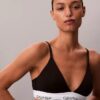 Icon Bralette triangolare in cotone e Modal con leggera fodera