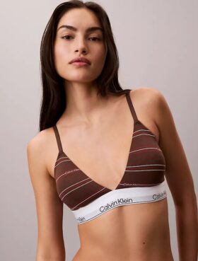 Icon Bralette triangolare in cotone e Modal con leggera fodera