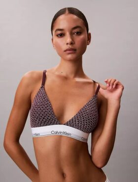Icon Bralette triangolare in cotone e Modal con leggera fodera