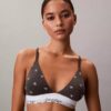 Icon Bralette triangolare in cotone e Modal con leggera fodera