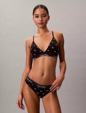 Icon Bralette triangolare in cotone e Modal con leggera fodera