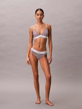 Icon Bralette triangolare in cotone e Modal con leggera fodera
