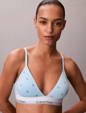 Icon Bralette triangolare in cotone e Modal con leggera fodera