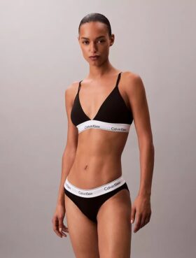 Icon Bralette triangolare in cotone e Modal con leggera fodera