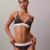 Icon Bralette triangolare in cotone e Modal con leggera fodera