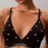 Icon Bralette triangolare in cotone e Modal con leggera fodera
