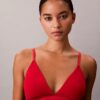 Icon Bralette triangolare in cotone e Modal metallizzato, leggermente foderata