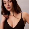 Icon Bralette triangolare in cotone e Modal metallizzato, leggermente foderata