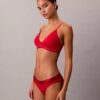 Icon Bralette triangolare in cotone e Modal metallizzato, leggermente foderata