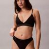 Icon Bralette triangolare in cotone e Modal metallizzato, leggermente foderata