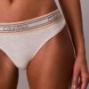 Icon Thong in cotone e Modal a righe