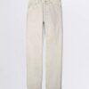 Jeans a gamba dritta con tintura marmorizzata Jeans a gamba dritta con tintura marmorizzata