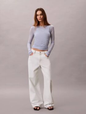 Jeans a gamba larga