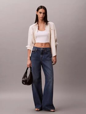 Jeans a gamba larga