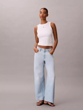 Jeans a gamba larga