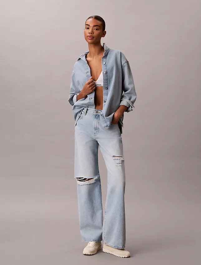 Jeans a gamba larga Jeans a gamba larga