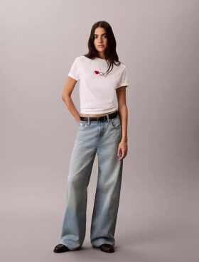 Jeans a gamba larga