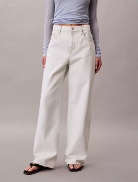Jeans a gamba larga