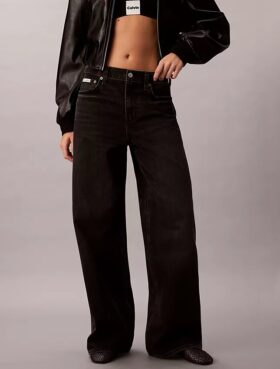 Jeans a gamba larga