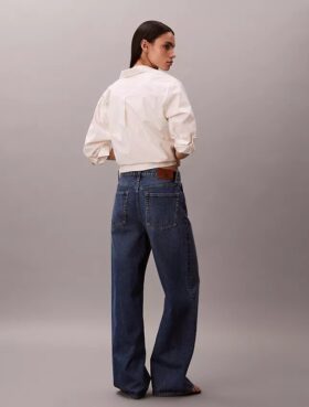 Jeans a gamba larga