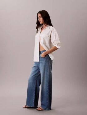 Jeans a gamba larga