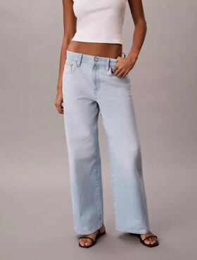 Jeans a gamba larga
