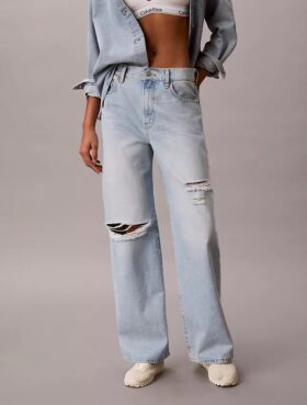 Jeans a gamba larga