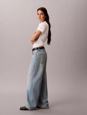 Jeans a gamba larga