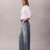 Jeans a gamba larga