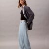 Jeans a gamba larga in misto lino Jeans a gamba larga in misto lino