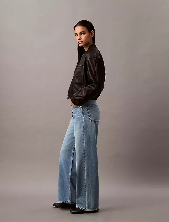 Jeans a gamba larga in misto lyocell Jeans a gamba larga in misto lyocell