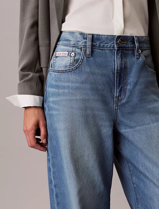 Jeans a gamba larga in misto lyocell Jeans a gamba larga in misto lyocell