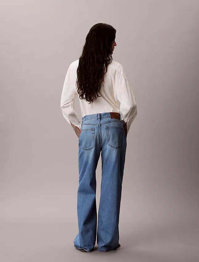 Jeans a gamba larga in misto lyocell Jeans a gamba larga in misto lyocell