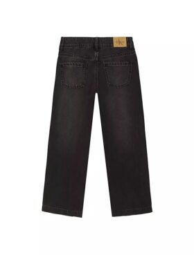 Jeans a gamba larga per bambine con cuciture