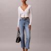 Jeans a vita alta, cropped e svasati Jeans a vita alta, cropped e svasati